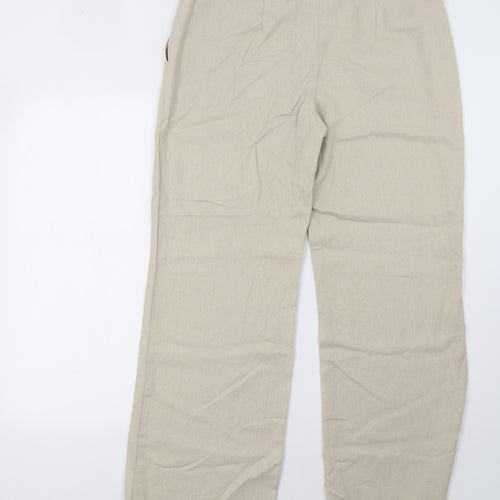 Marks and Spencer Womens Beige   Trousers  Size 14 L32 in