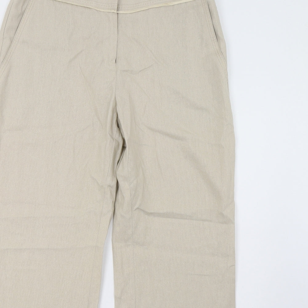 Marks and Spencer Womens Beige   Trousers  Size 14 L32 in
