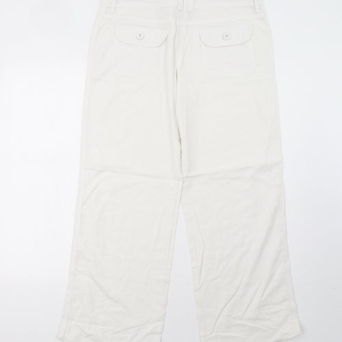 Matalan Womens White   Trousers  Size 12 L32 in