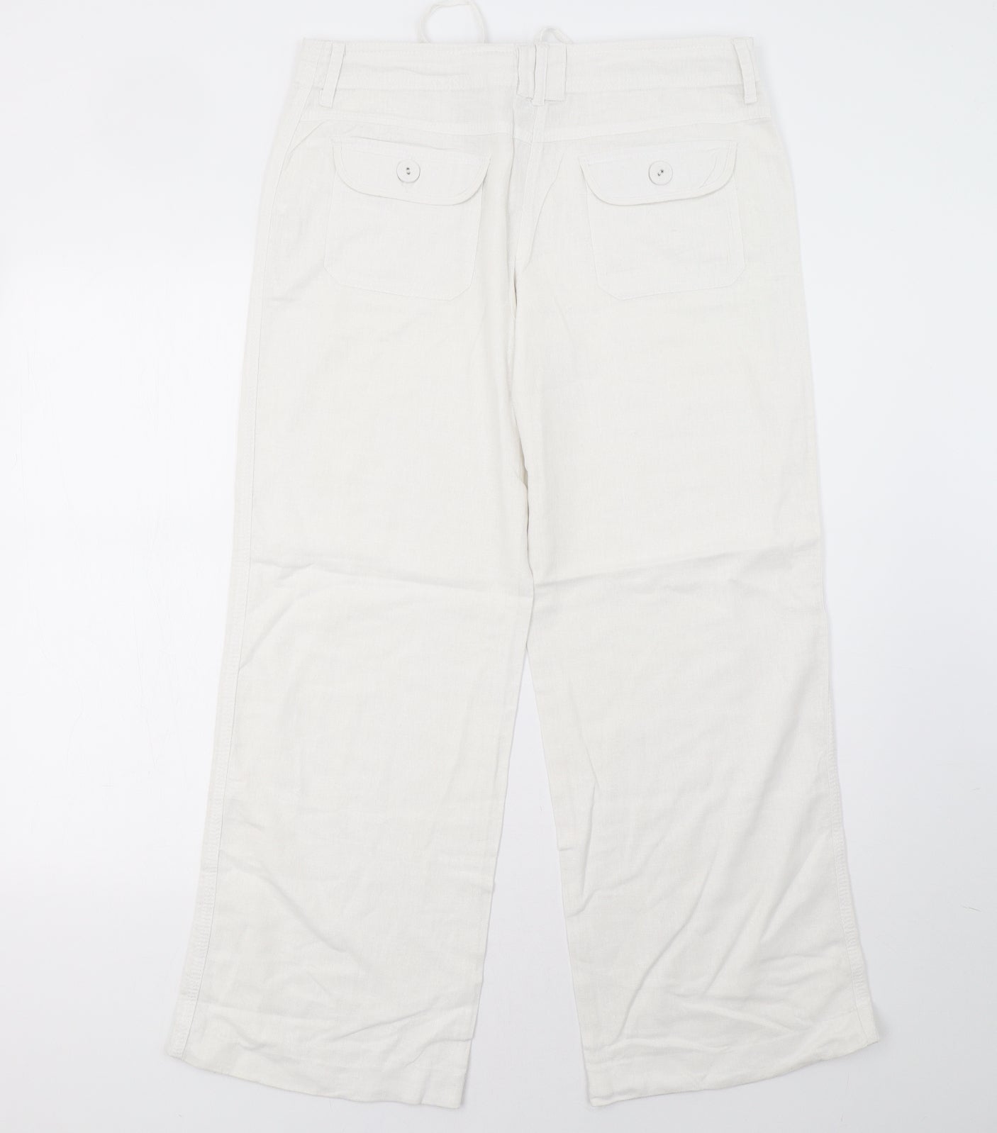 Matalan Womens White   Trousers  Size 12 L32 in