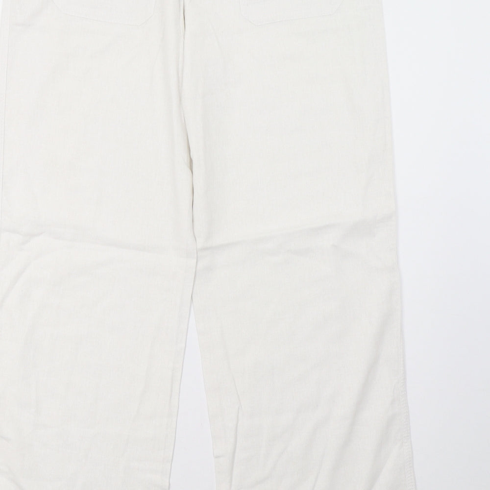 Matalan Womens White   Trousers  Size 12 L32 in