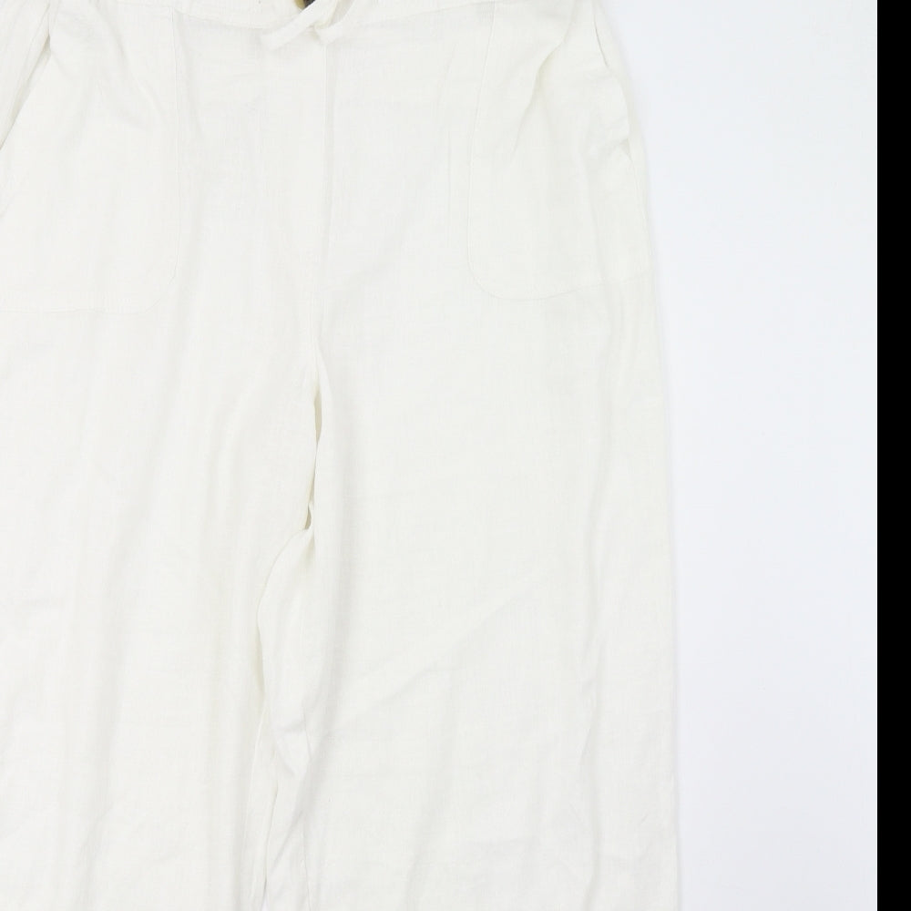 George Womens White   Trousers  Size 18 L30 in