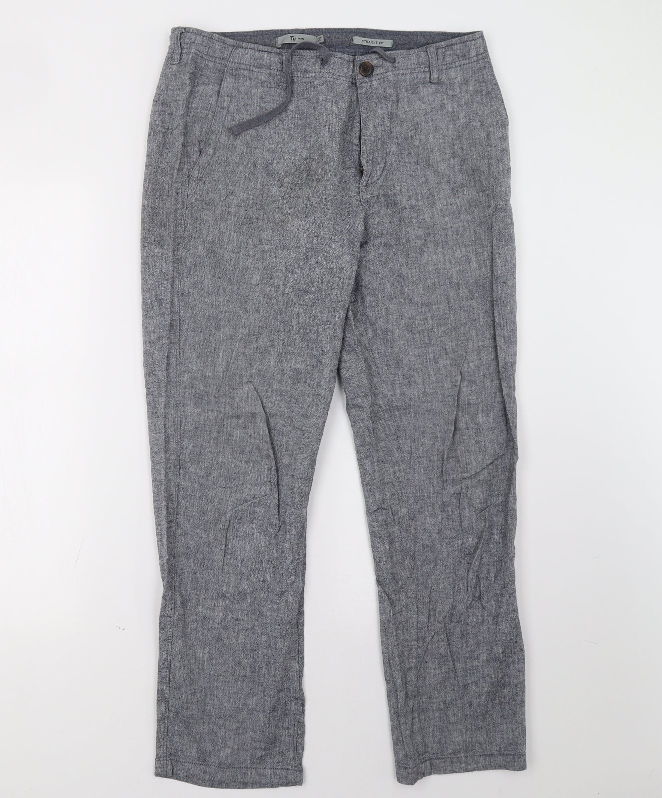 Sainsburys Mens Blue   Trousers  Size 32 L30 in