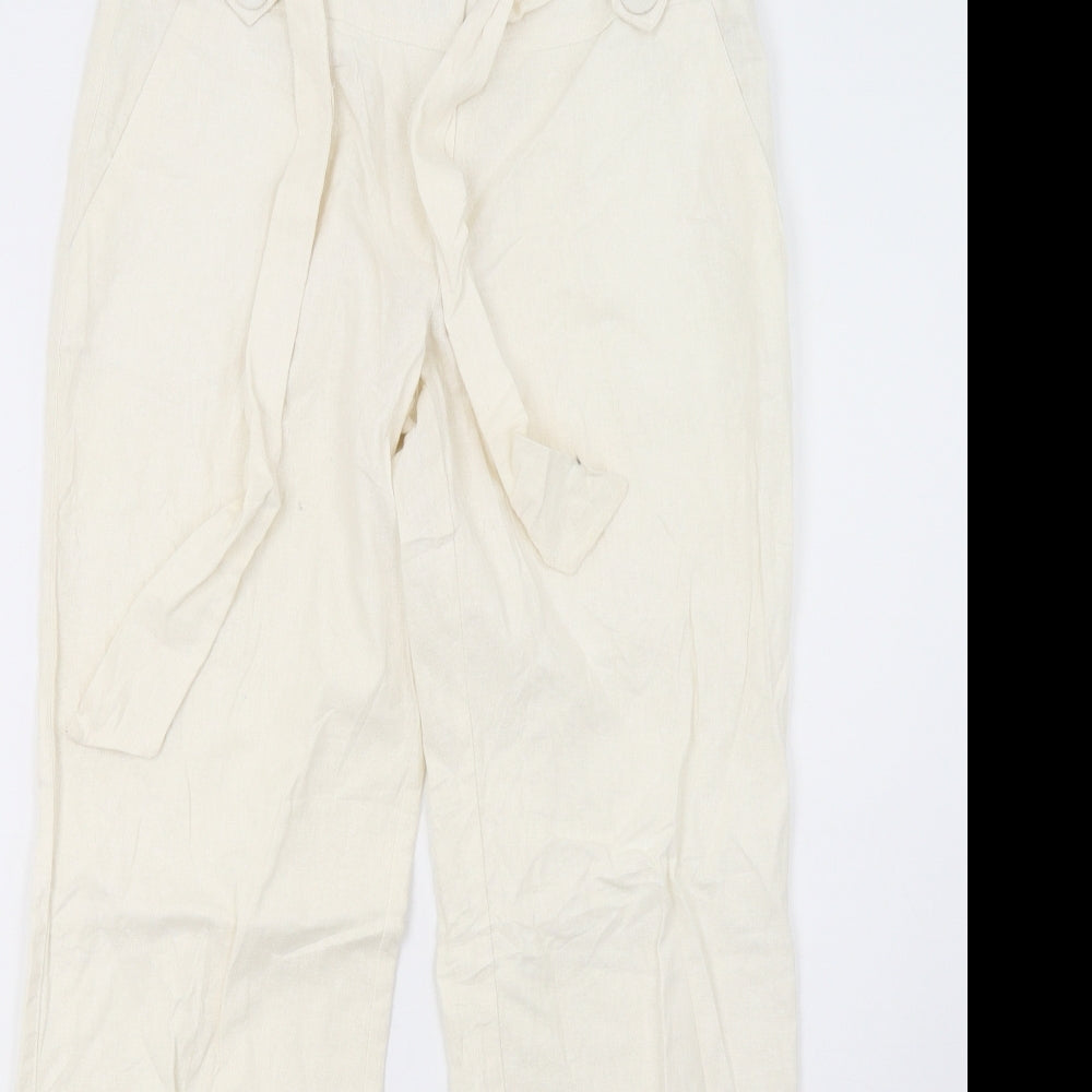 Primark Womens White   Trousers  Size 8 L30 in