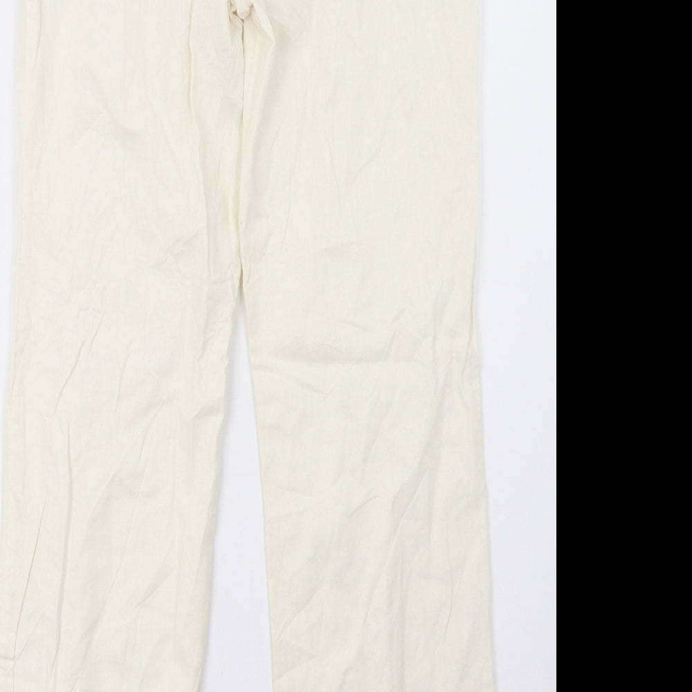 Primark Womens White   Trousers  Size 8 L30 in