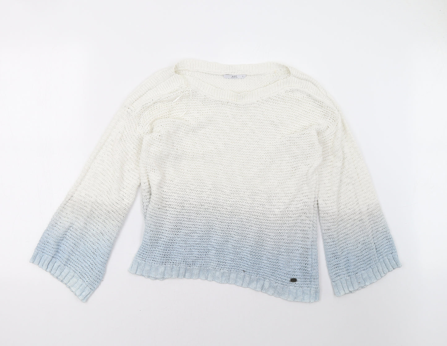 EDC Womens Blue   Pullover Sweatshirt Size S