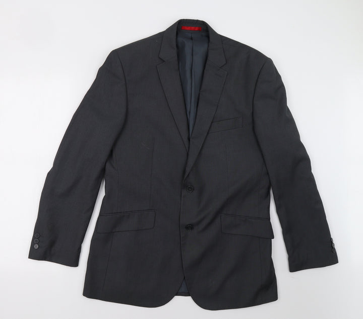 Burton Mens Grey   3 Piece Blazer Size 40