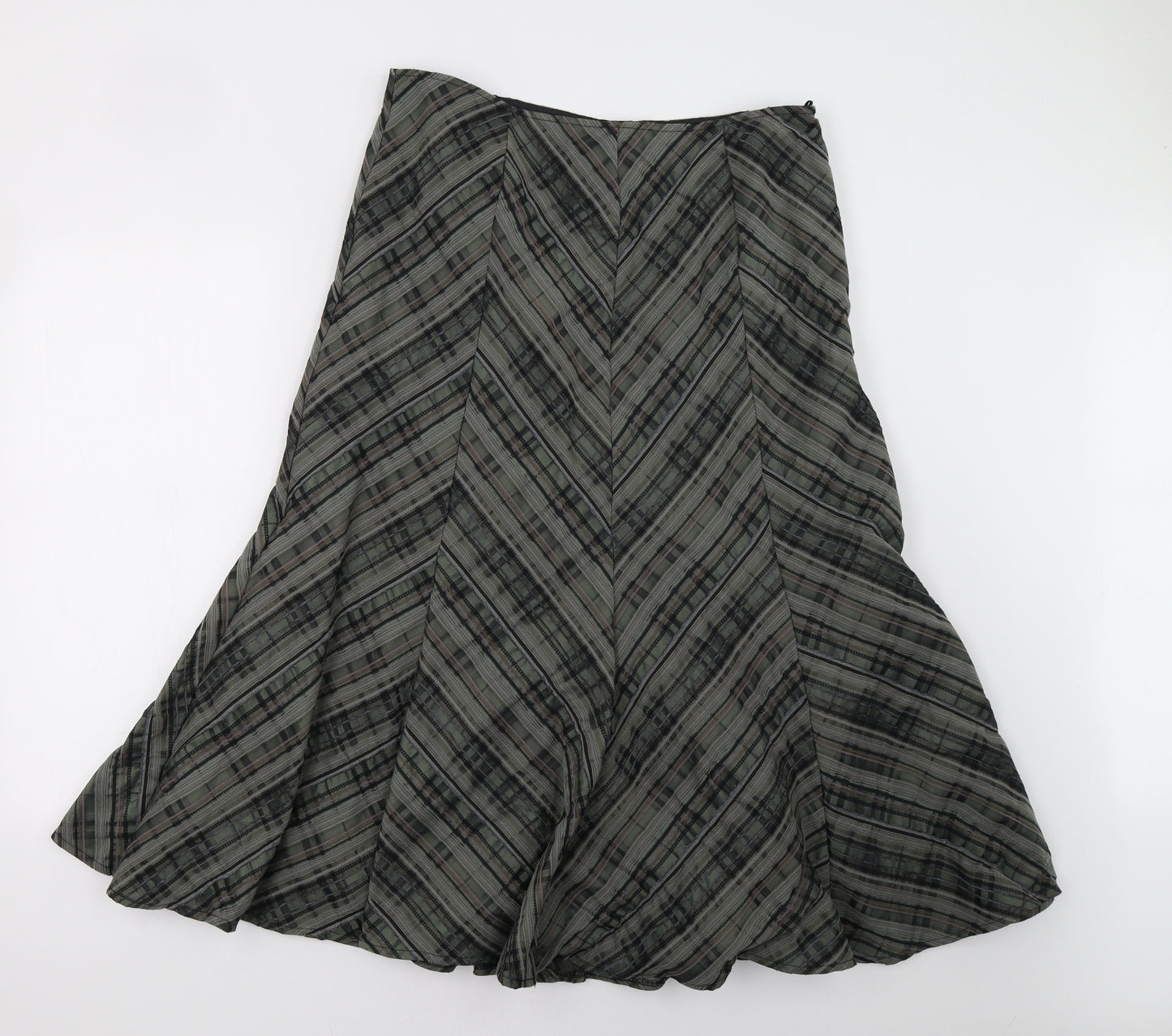 Marks and Spencer Womens Green   A-Line Skirt Size 14