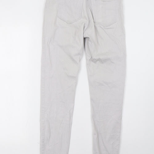 H&M Womens Grey   Skinny Jeans Size 8 L30 in