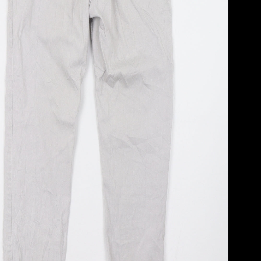 H&M Womens Grey   Skinny Jeans Size 8 L30 in