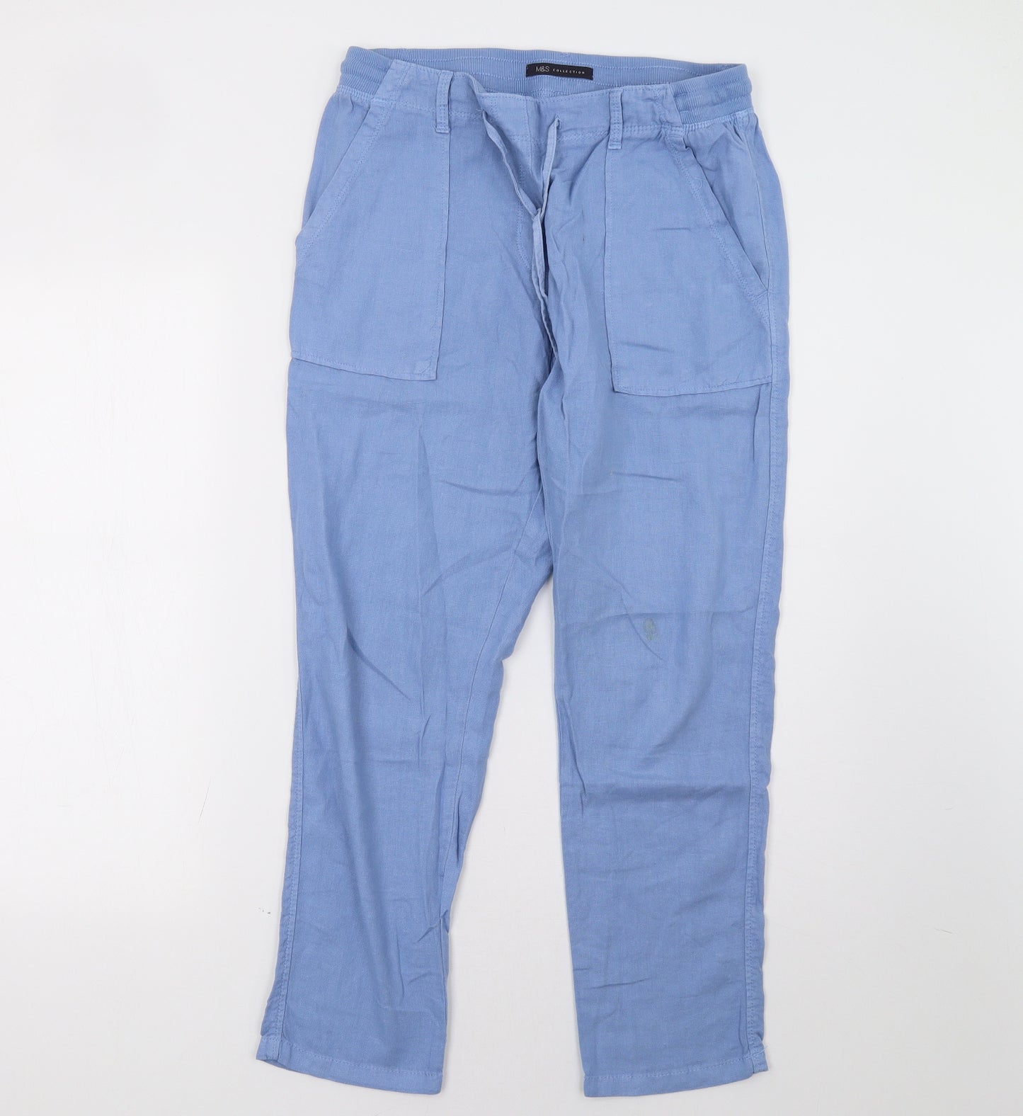 Marks and Spencer Womens Blue   Trousers  Size 10 L28 in