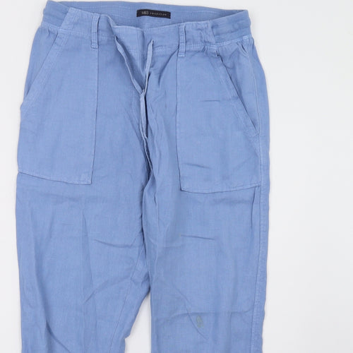 Marks and Spencer Womens Blue   Trousers  Size 10 L28 in