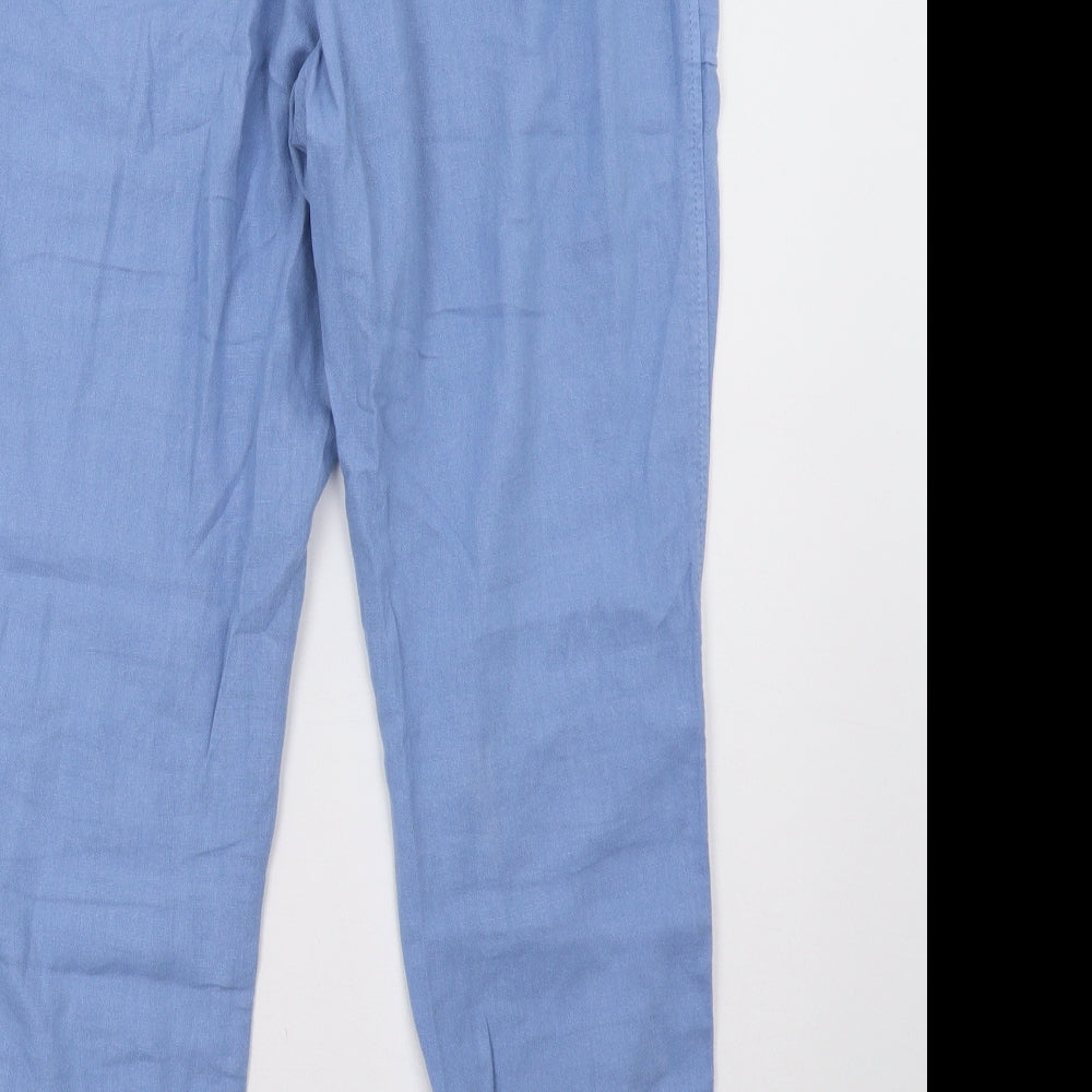 Marks and Spencer Womens Blue   Trousers  Size 10 L28 in