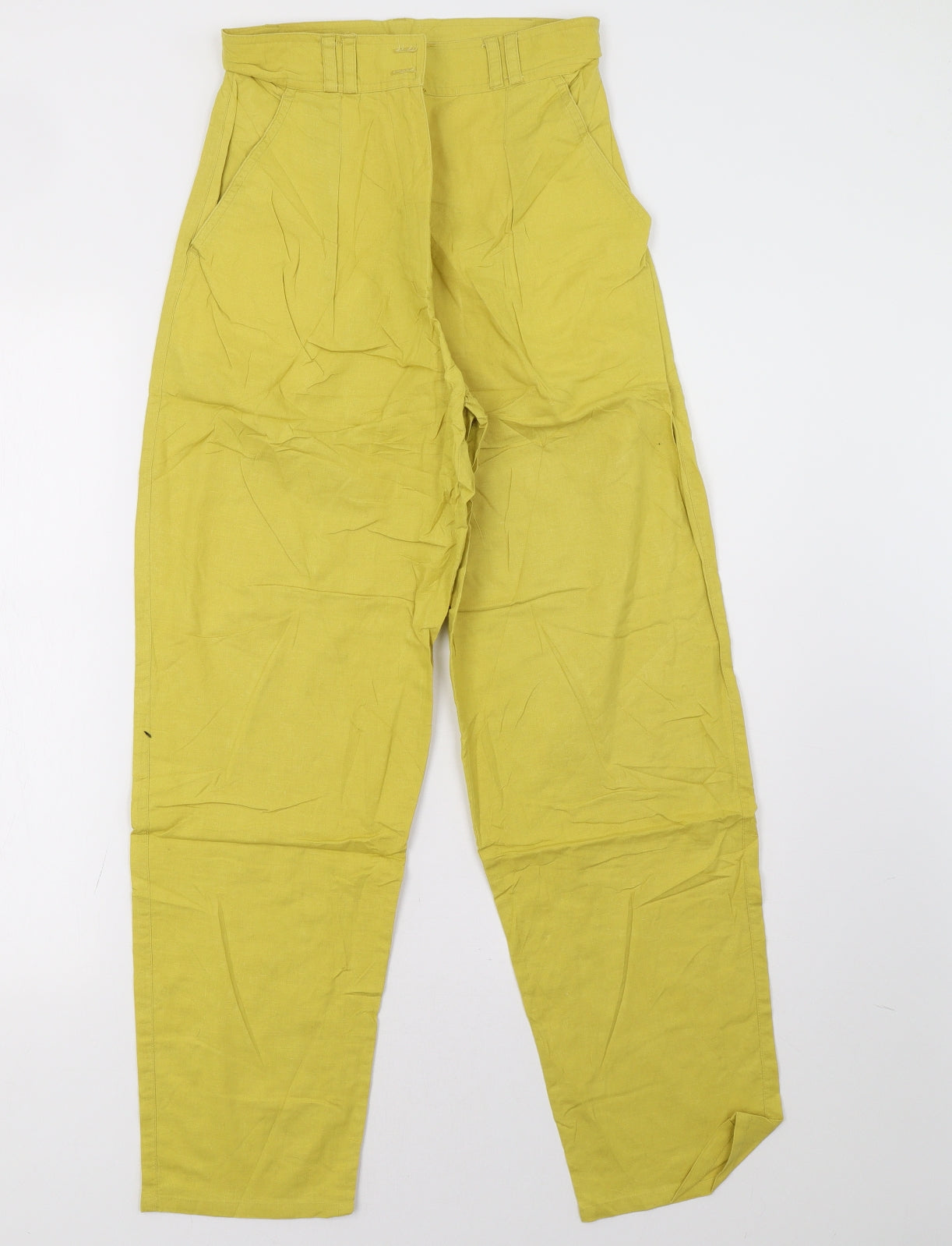 Preworn Womens Yellow   Trousers  Size 8 L30 in