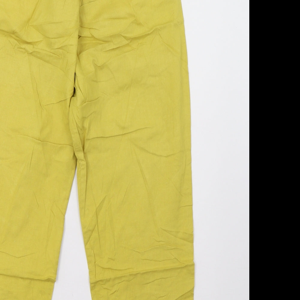 Preworn Womens Yellow   Trousers  Size 8 L30 in