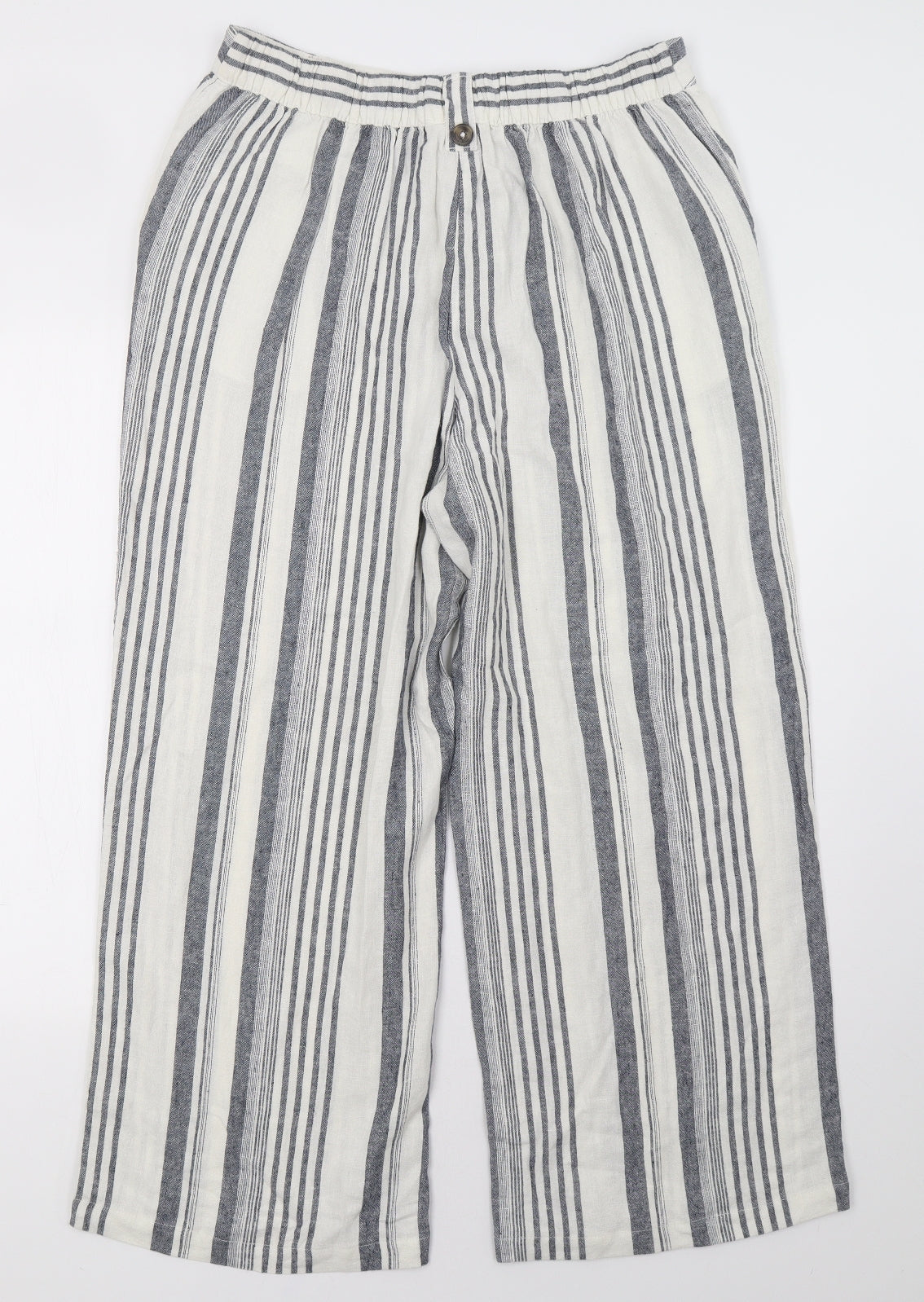 Nutmeg Womens Blue Striped  Trousers  Size 14 L31 in
