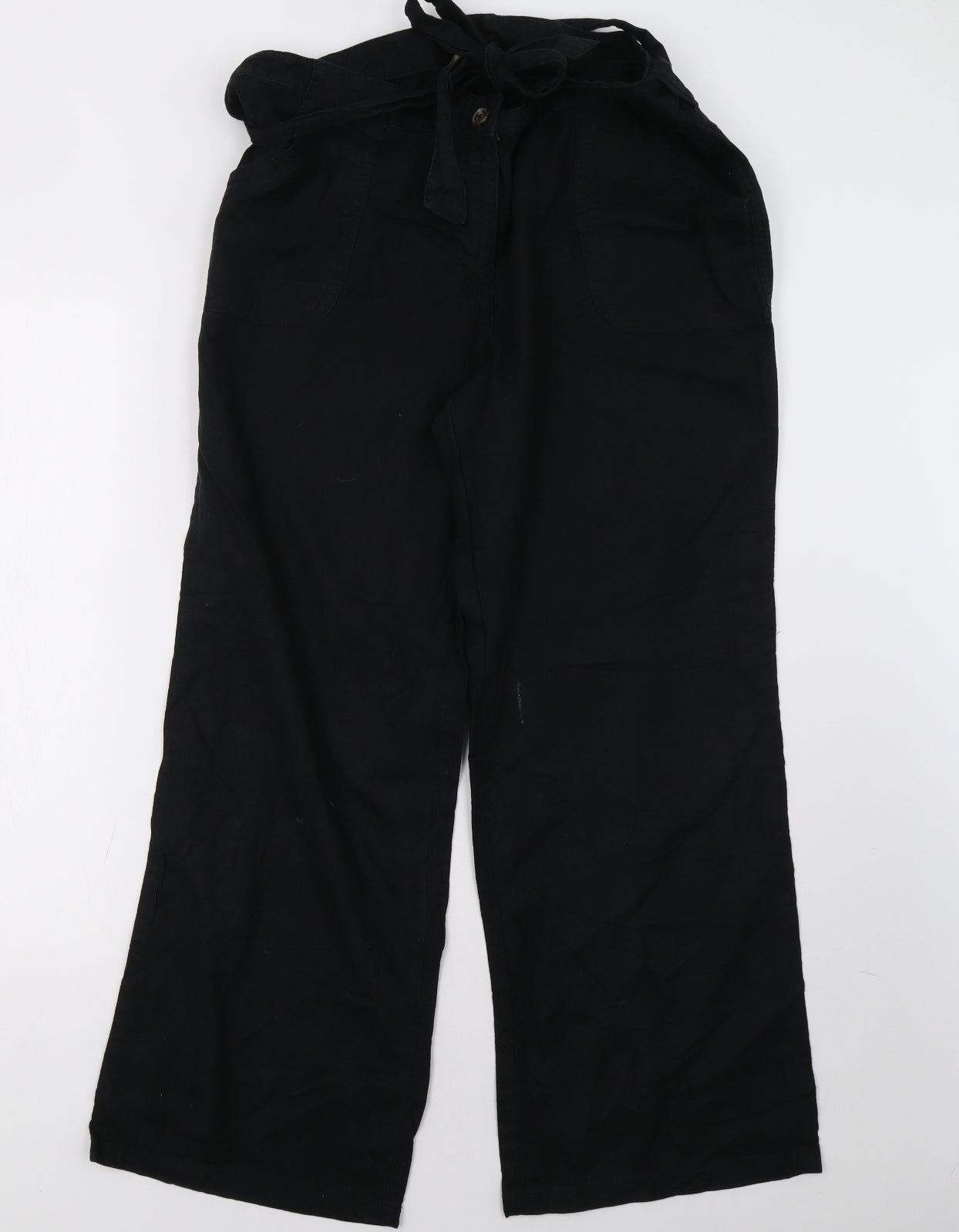 Sainsburys Womens Black   Trousers  Size 18 L32 in
