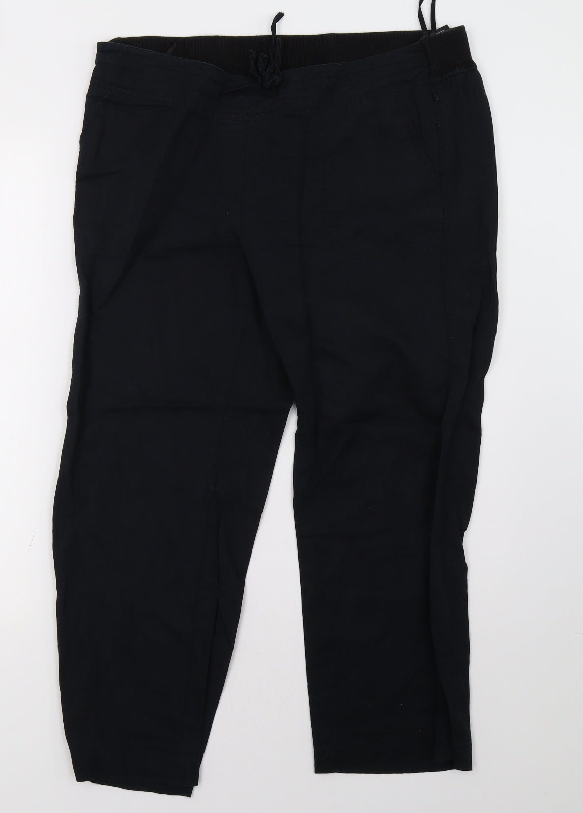 Marks and Spencer Womens Blue   Trousers  Size 14 L28 in