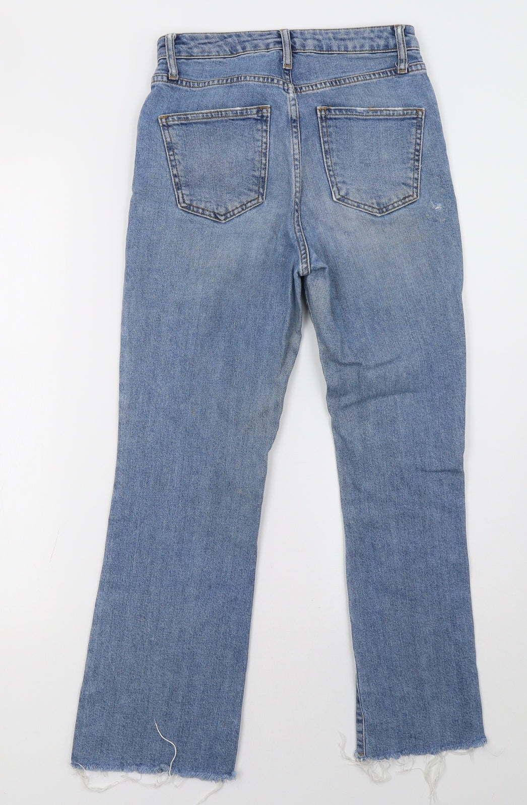 Topshop Womens Blue   Straight Jeans Size 25 L32 in
