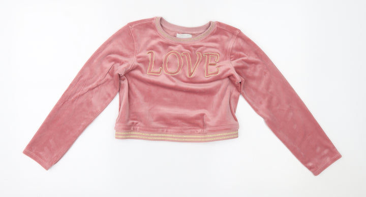 kids collection Girls Pink   Pullover Jumper Size 9-10 Years