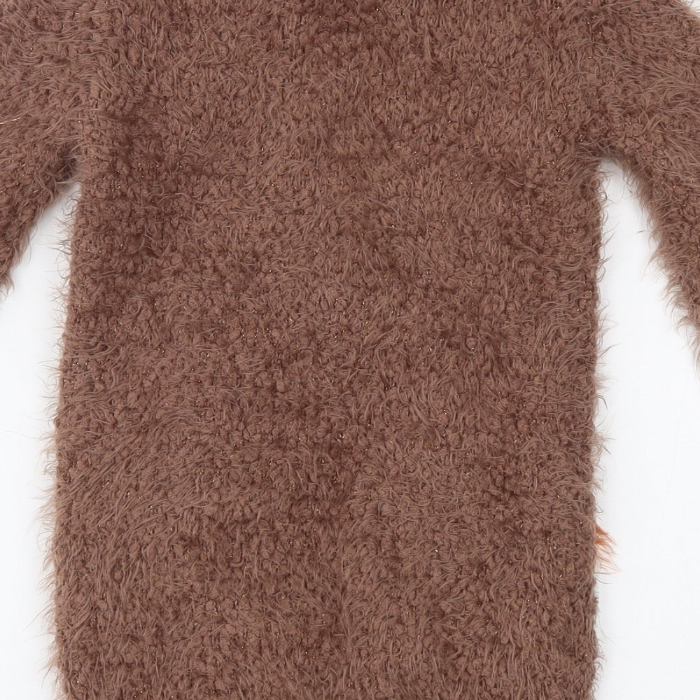 George Girls Brown   Jumper Dress  Size 4-5 Years