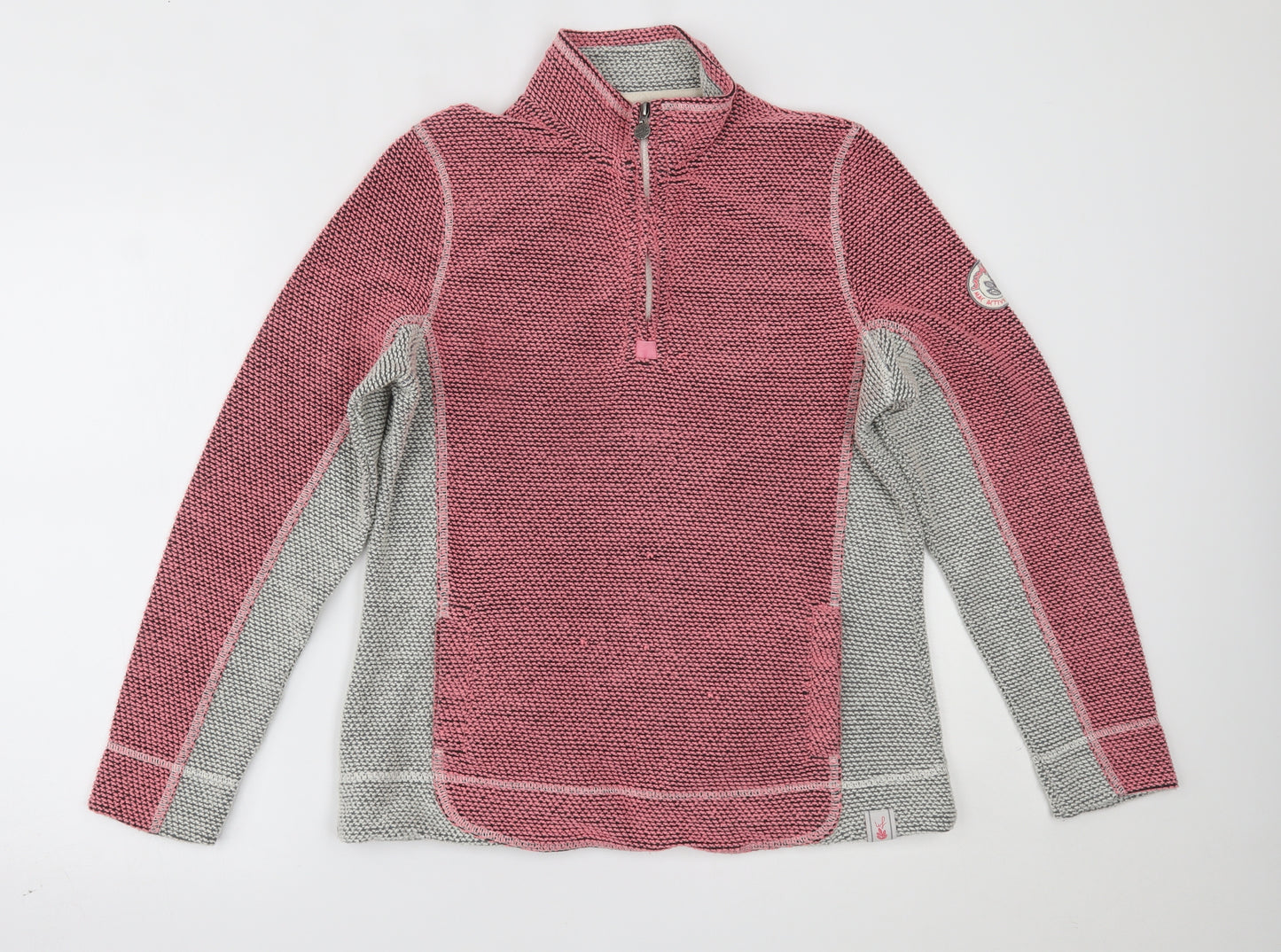 Weird Fish Womens Pink   Pullover Jumper Size 14