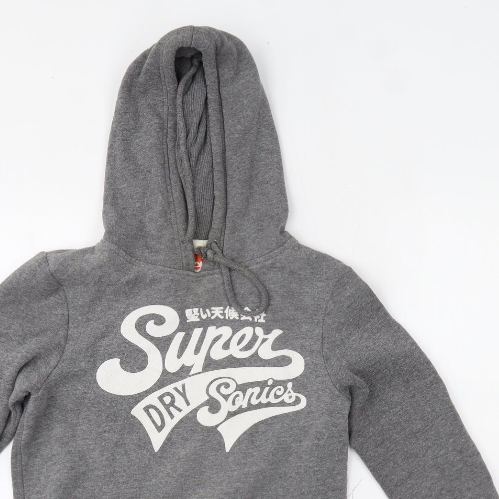 Superdry Womens Grey   Pullover Hoodie Size XS