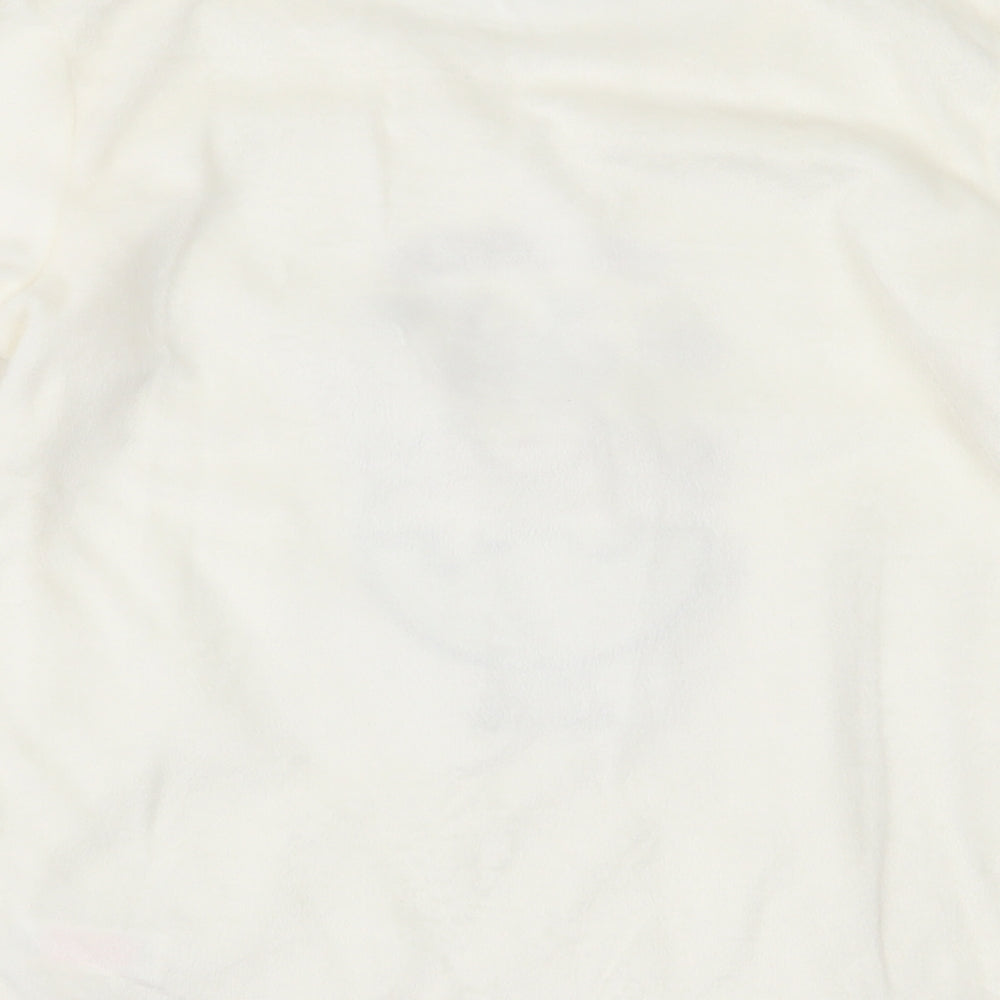 F&F Womens Ivory   Top Pyjama Top Size XS  - christmas