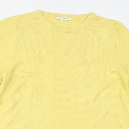 Marks and Spencer Womens Yellow   Pullover Jumper Size 16