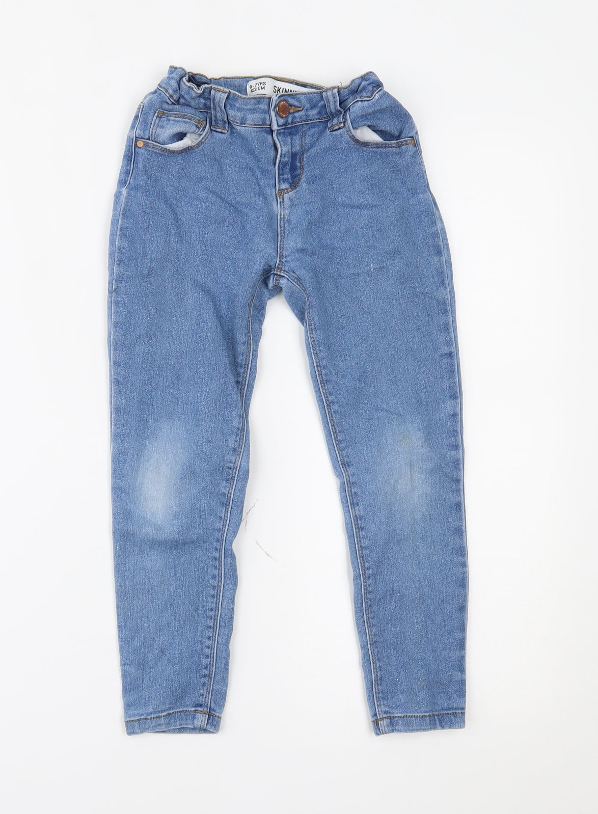Primark Boys Blue  Denim Skinny Jeans Size 6-7 Years