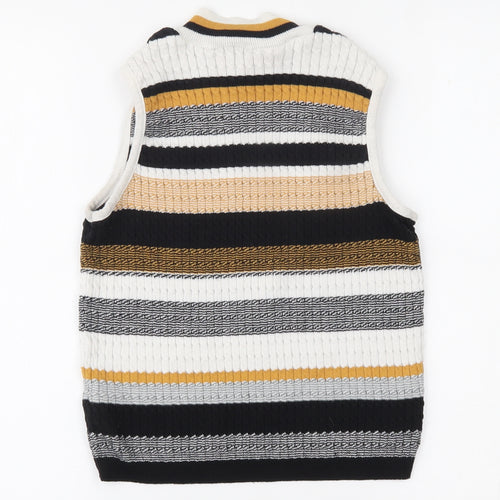 Primark Womens Multicoloured Striped  Basic Tank Size 14