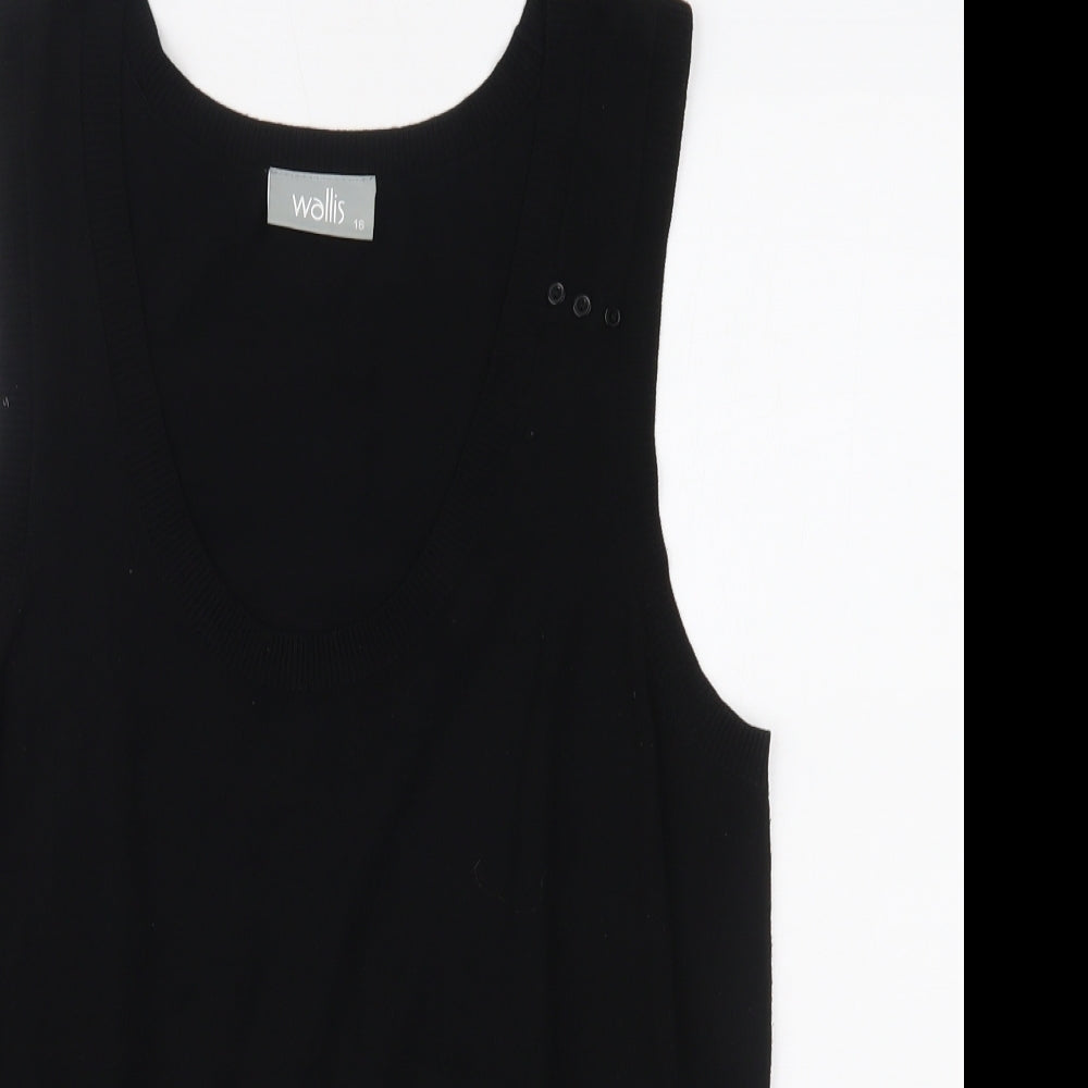 Wallis Womens Black   Basic Tank Size 16