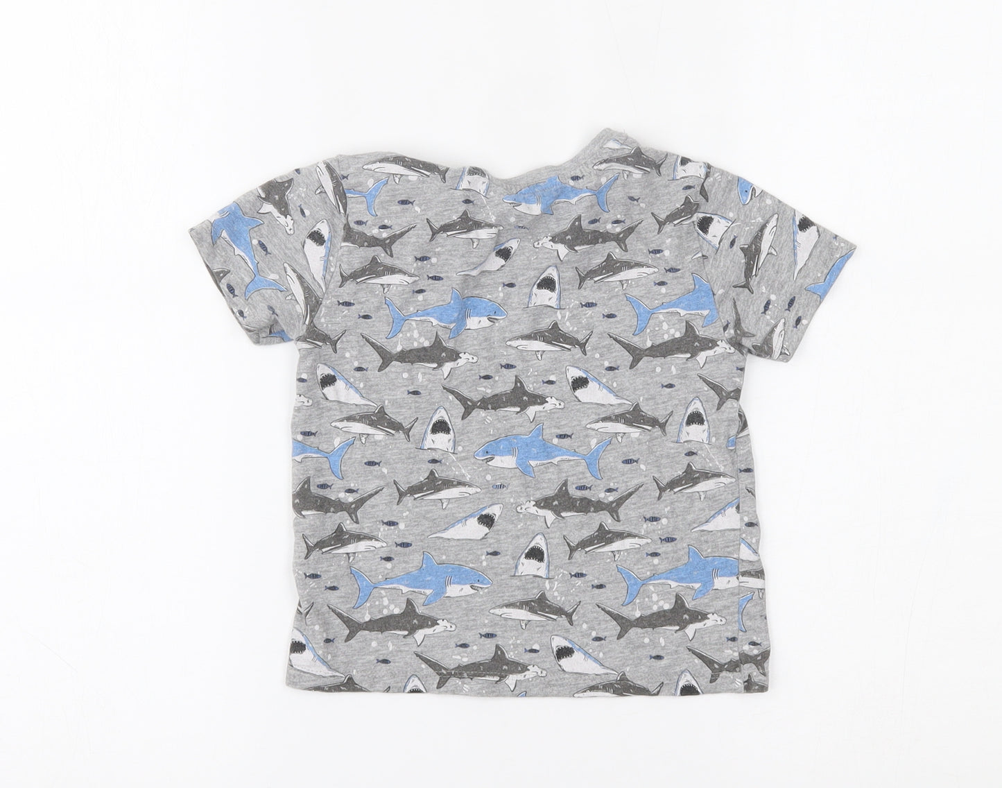 Primark Boys Grey   Basic T-Shirt Size 2-3 Years