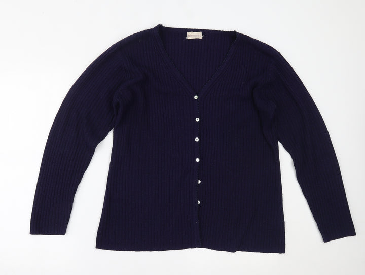 Bonmarché Womens Purple Cardigan Jumper Size M