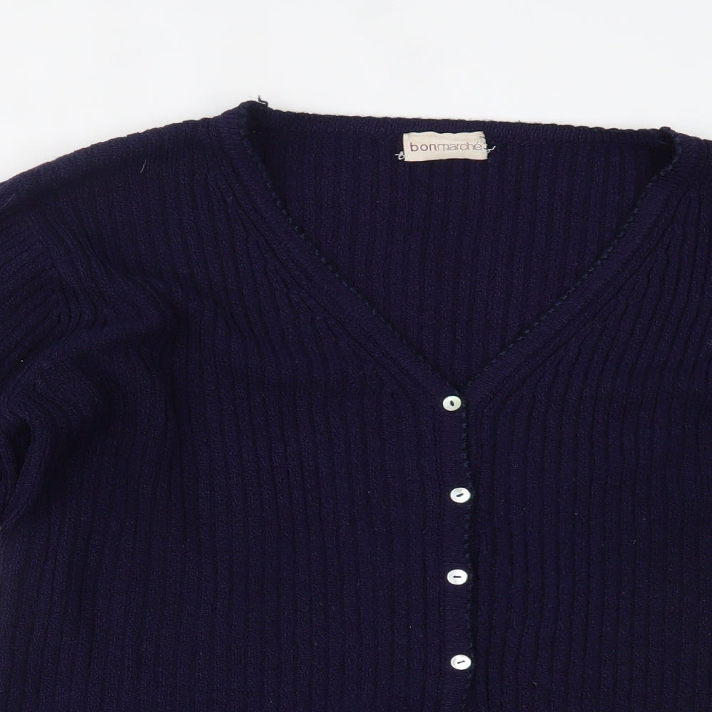 Bonmarché Womens Purple   Cardigan Jumper Size M