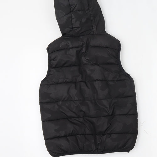 George Boys Black   Gilet Coat Size 8-9 Years