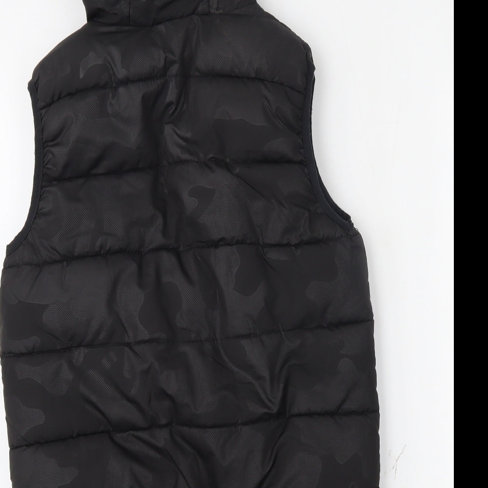 George Boys Black   Gilet Coat Size 8-9 Years