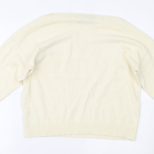 Peppercorn Womens Ivory   Basic Blouse Size M