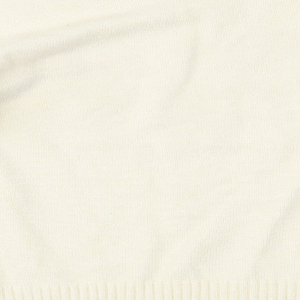 Peppercorn Womens Ivory   Basic Blouse Size M