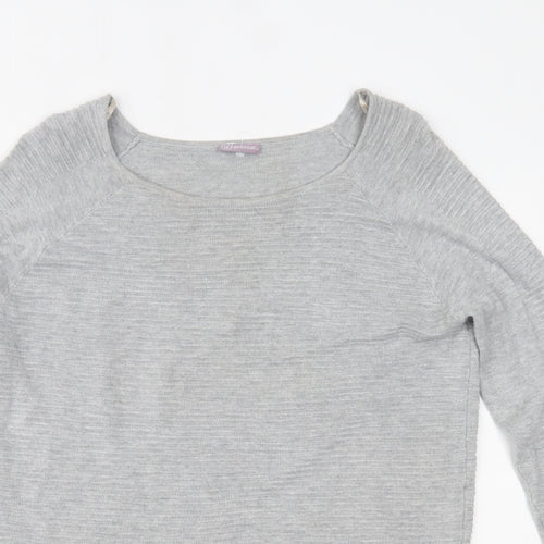 Avenue Womens Grey   Basic Blouse Size 14