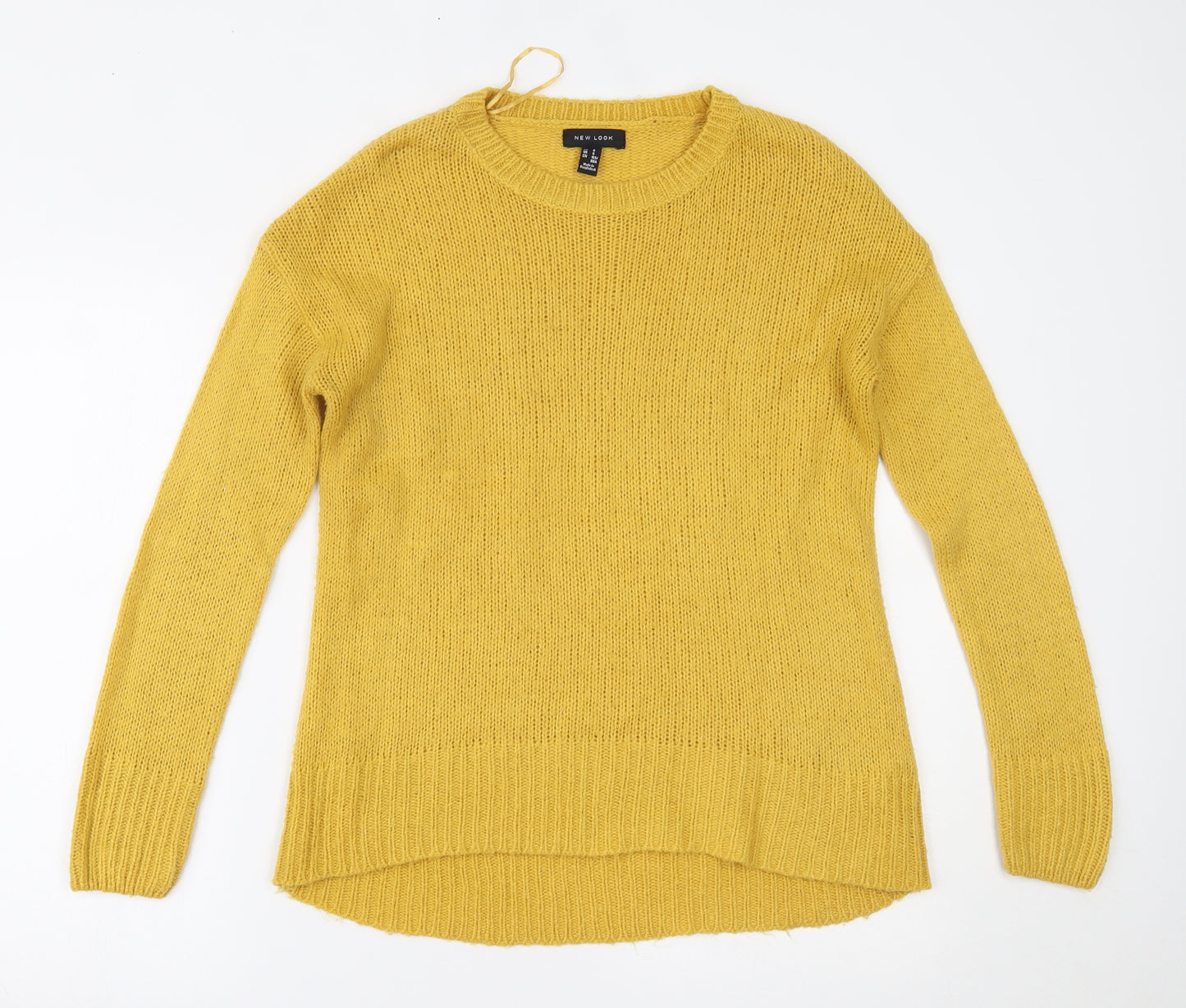 New Look Womens Yellow   Pullover Jumper Size S