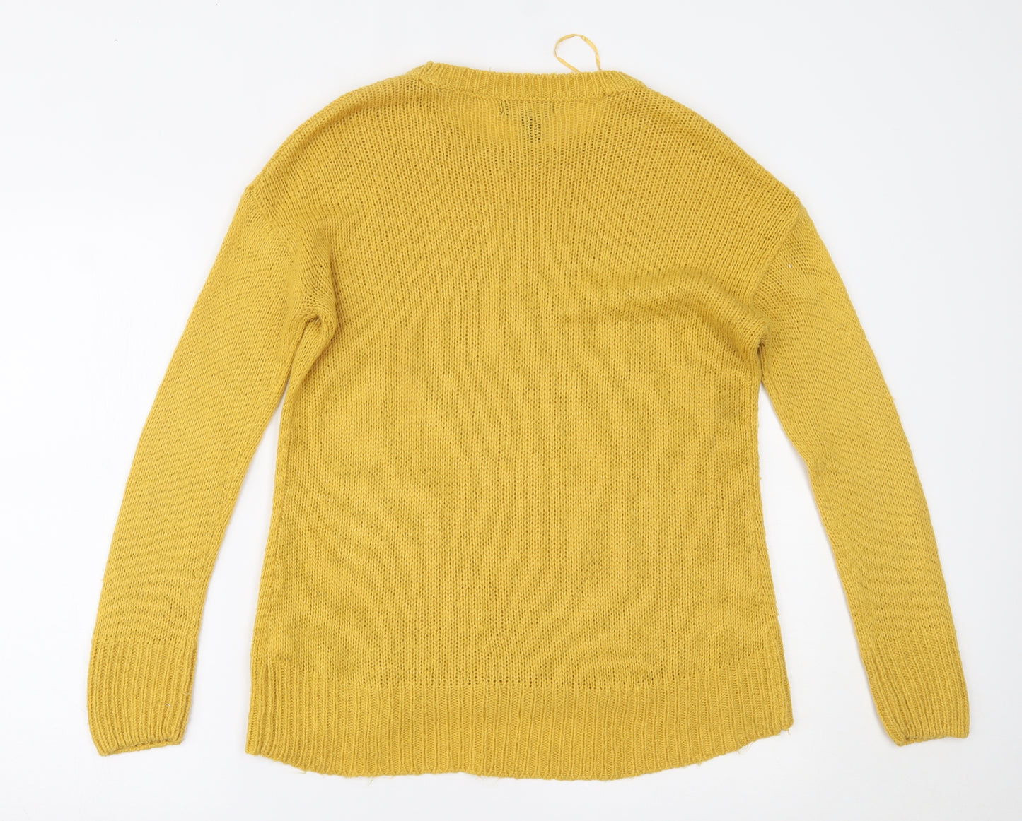 New Look Womens Yellow   Pullover Jumper Size S