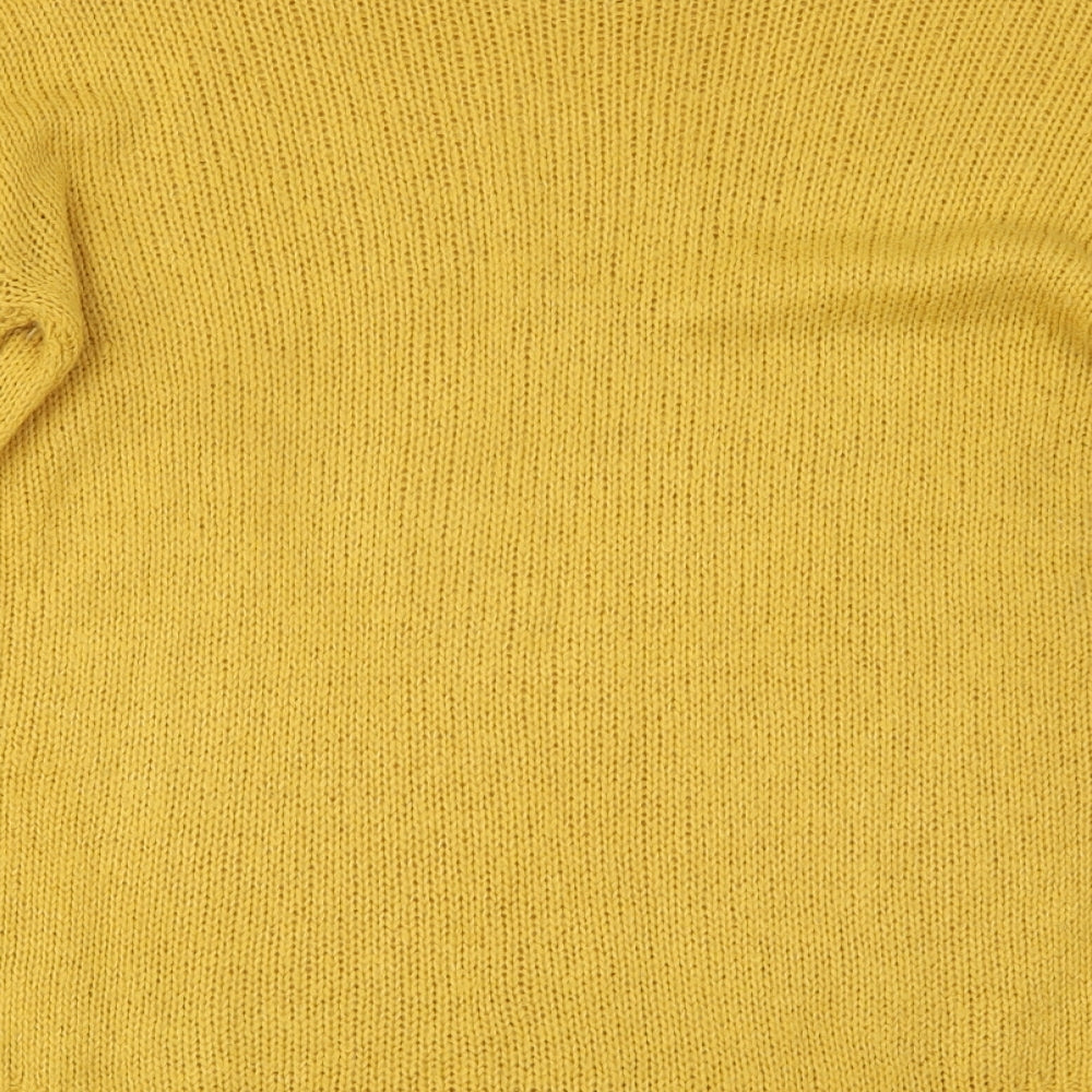 New Look Womens Yellow   Pullover Jumper Size S