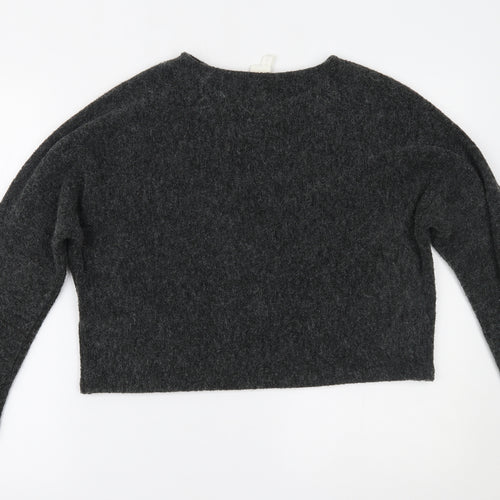 H&M Womens Grey   Pullover Jumper Size XS