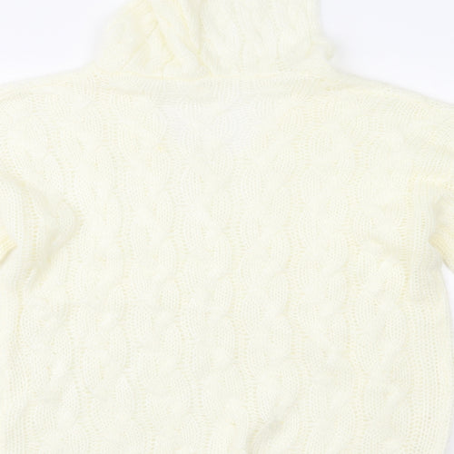 Preworn Womens Ivory   Pullover Hoodie Size L