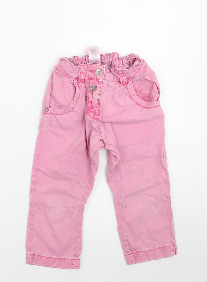 NEXT Girls Pink   Cargo Trousers Size 5 Years