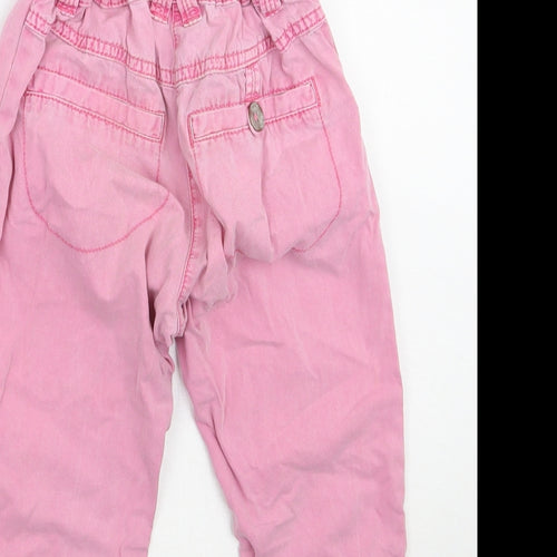 NEXT Girls Pink   Cargo Trousers Size 5 Years