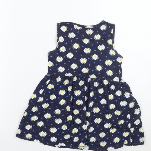 Primark Girls Blue Floral  Ball Gown  Size 2-3 Years
