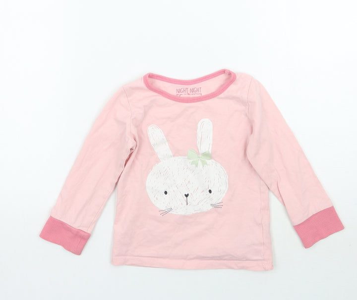 Mothercare Girls Pink   Basic T-Shirt Size 2 Years
