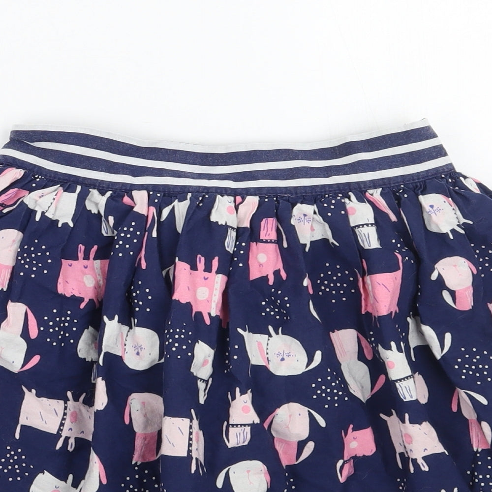 George Girls Blue Animal Print  A-Line Skirt Size 7-8 Years
